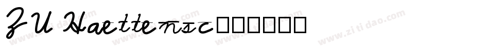 ZU Haettensc字体转换